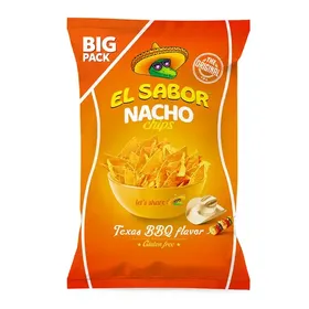 El Sabor Nacho Τσιπς Texas Barbeque Χωρίς Γλουτένη 180γρ.