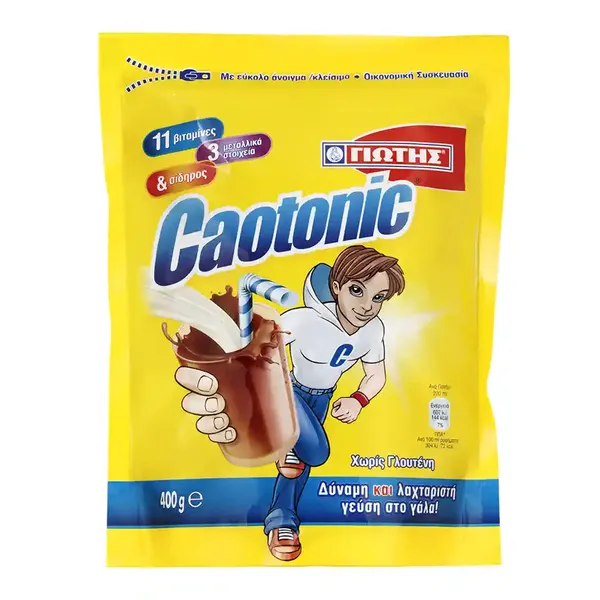 Caotonic Ρόφημα Σοκολάτας Χωρίς Γλουτένη 400gr