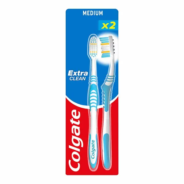 Colgate Extreme Clean Οδοντόβουρτσα Μέτρια 2τεμ.