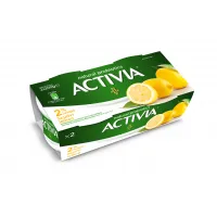 ACTIVIA Επιδόρπιο Γιαουρτιού Λεμόνι 2x200g