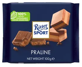 Σοκολάτα Γάλακτος με γέμιση πραλίνας, Ritter Sport (100 g)