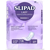 Slipad Lady Σερβιέτες Ελαφράς Ακράτειας Super Plus 14 τεμ