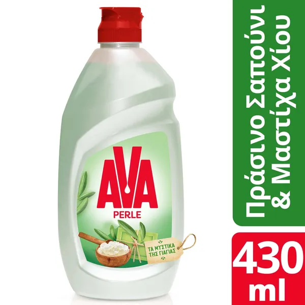 Ava Perle Υγρό Πιάτων Πράσινο Σαπούνι &... 900ml