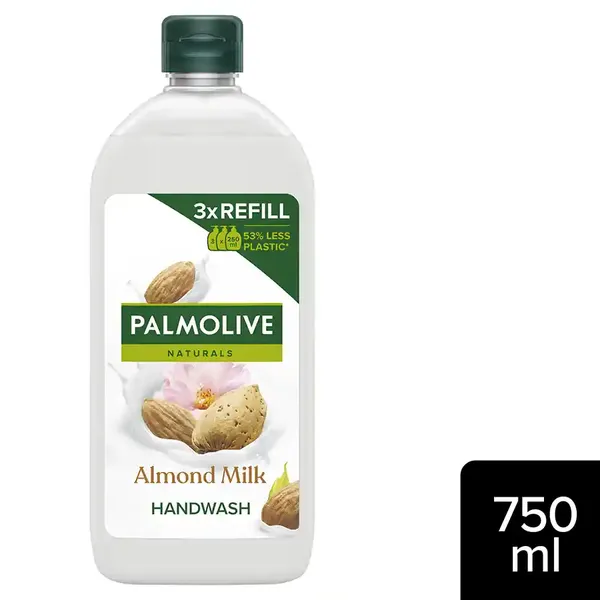 Palmolive Naturals Κρεμoσάπουνο Γάλα & Αμύγδαλο Ανταλλακτικό 750ml.