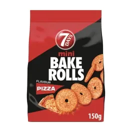 7DAYS Bake Rolls Παξιμαδάκια Πίτσα 160g