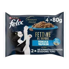 FELIX Deliciously Sliced CiJ MV Σολομό & Τόνο (4x80g)