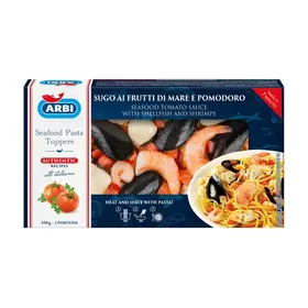 Σάλτσα με Ποικιλία Θαλασσινών ARBI Χωρίς γλουτένη 450g
