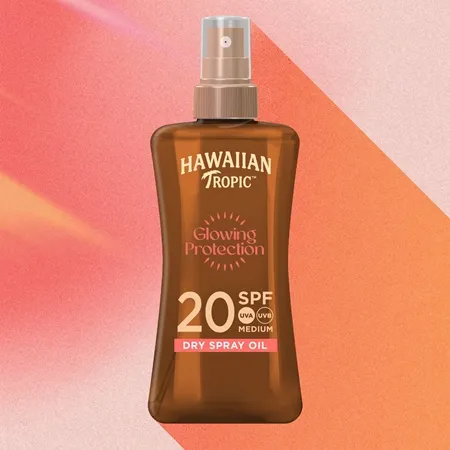 HAWAIIAN TROPIC Glowing Protection DRY OIL GEL Spray SPF20 200ml
