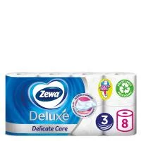Χαρτί Υγείας 3φύλλο Deluxe Delicate Care Zewa 8 τεμ*91g