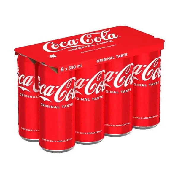 COCA COLA Original taste ή zero 8x330ml