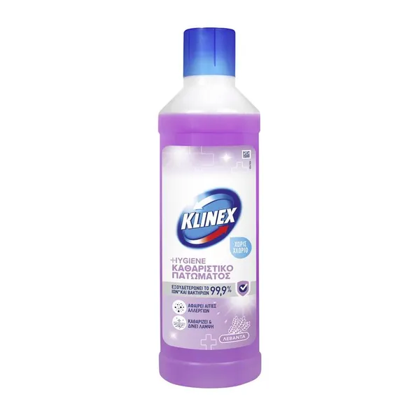 KLINEX Υγρό Καθαριστικό Πατώματος Λεβάντα Χωρίς Χλώριο 1lt