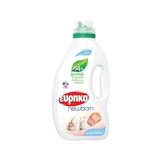 ΕΥΡΗΚΑ Υγρό Πλυντηρίου Ρούχων Newborn Φυτικής Προέλευσης 36 Μεζούρες