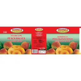Pieria Κομπόστα Ροδάκινο Μισό 1,8kg