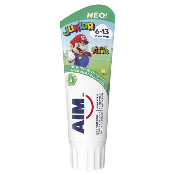 AIM Οδοντόκρεμα Junior 6-13 Ετών 75ml