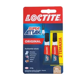 Κόλλα LOCTITE super attak original 3γρ. 2τεμ.