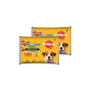 Pedigree Μοσχάρι Κοτόπουλο & Λαχανικά 4x100gr