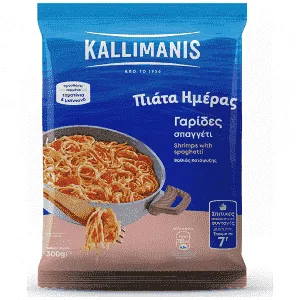 Kallimanis Πιάτα Ημέρας Γαρίδες Με Σπαγγέτι Κατεψυγμένες 300gr