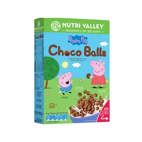 Δημητριακά NUTRI VALLEY Peppa pig choco balls, honey rings 375γρ.