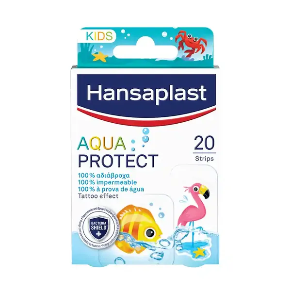 Hansaplast Aqua Protect Kids Επιθέματα 100% Αδιάβροχα & Διάφανα  20τεμ.