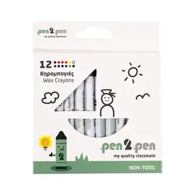 Pen 2 Pen Κηρομπογιές Blister 12τεμ.