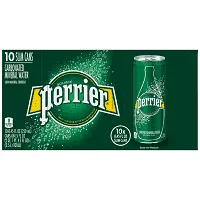 Perrier Ανθρακούχο Φυσικό Μεταλλικό Νερό Κουτί 10x250ml
