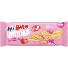 MR BITE Γκοφρέτα Με Κρέμα Φράουλα 44γρ
