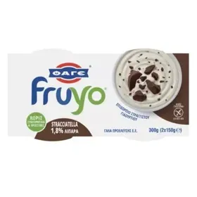 ΦΑΓΕ FRUYO 1,8% ΣΤΡΑΤΣΙΑΤΕΛΑ 2x150g