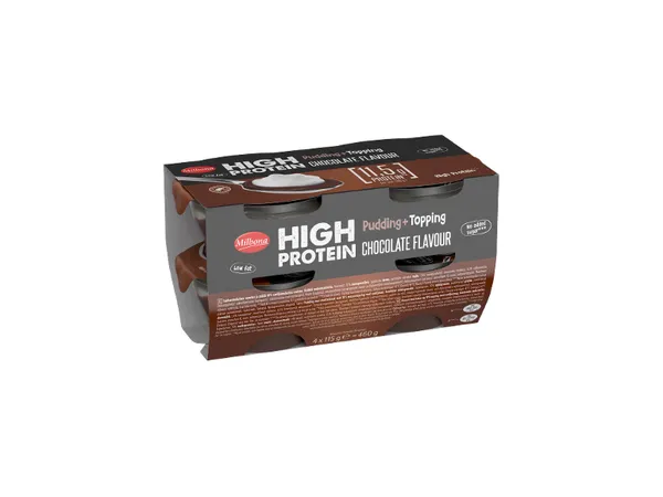 Πουτίγκα High Protein με σαντιγί (Σοκολάτα, βανίλια)