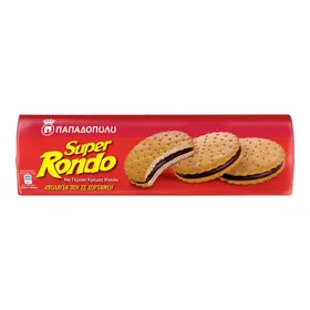 Μπισκότα γεμιστά με σοκολάτα Super Rondo ΠΑΠΑΔΟΠΟΥΛΟΥ 500gr