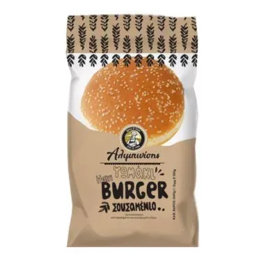 ΑΡΤ/ΣΜΑ ΨΩΜΑΚΙ HAMBURGER ΣΟΥΣΑΜΕΝΙΟ 2τμχ Χ 120γρ
