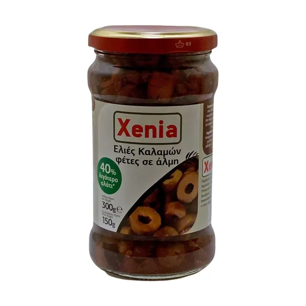 Ελιές Καλαμών ΧΕΝΙΑ με 40% Λιγότερο αλάτι σε φέτες 150g