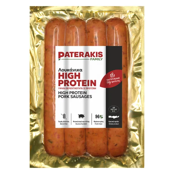 Λουκάνικο high protein ΠΑΤΕΡΑΚΗΣ Family 280gr