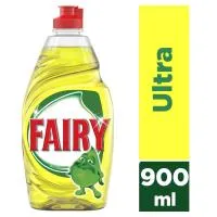 Υγρό πιάτων Ultra Λεμόνι Fairy τα 2 τεμ.άχια -40% 2x900ml