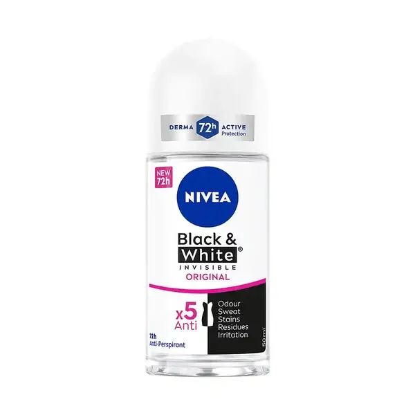 NIVEA Αποσμητικό Σώματος Black & White Invisible Original Roll-On 50ml