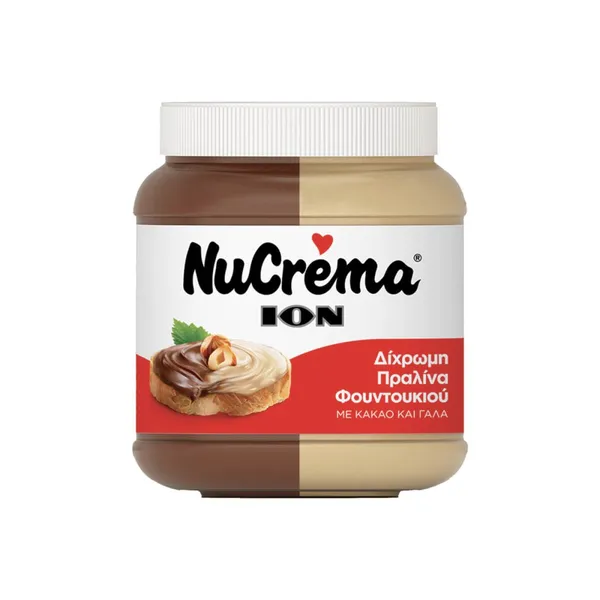 Nucrema Δίχρωμη Πραλίνα Φουντουκιού 380gr