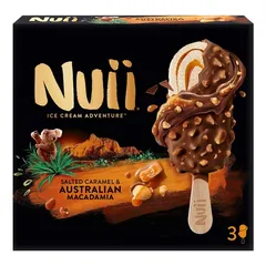 Παγωτό NUII dark choho & Nordic berry ή salted caramel & Australian macadamia 3x90ml