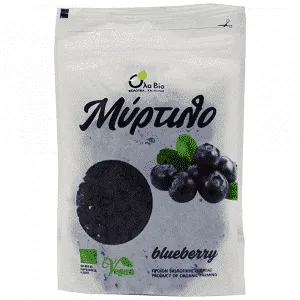 Όλα Bio Μύρτιλλο Αποξηραμένο Σνακ 100gr