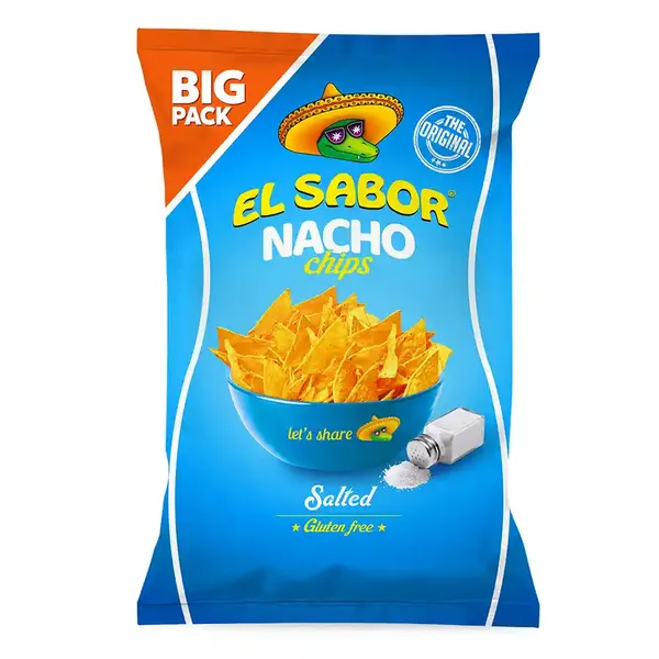 EL SABOR Nacho Chips με Αλάτι Χωρίς γλουτένη 180g