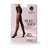 GLOW & BEAUTY Καλσόν Ελαστικό Slip Van 40D Μαύρο Medium 1 τεμ.