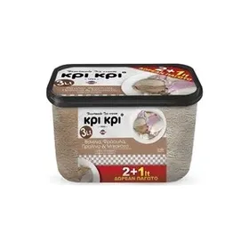 ΚΡΙ ΚΡΙ Βανίλια Φράουλα Μπισκότο Οικογενειακό Παγωτό 1500gr