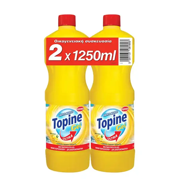 Topine Gel Χλώριο Λεμόνι 2x1,25lt.