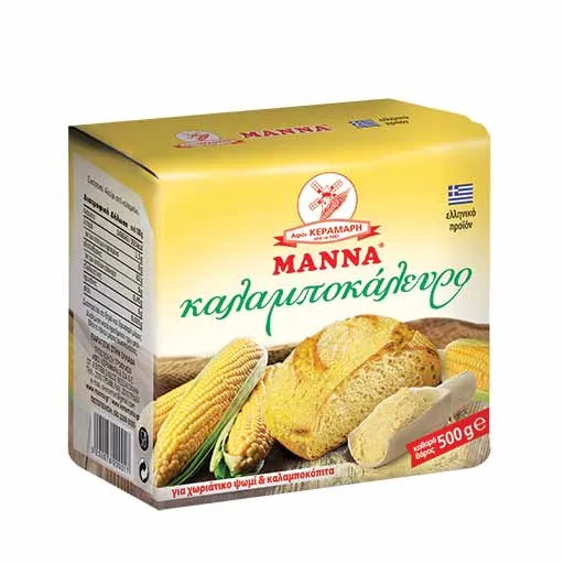 Καλαμποκάλευρο Μάννα ΑΦΟΙ ΚΕΡΑΜΑΡΗ 500γρ.