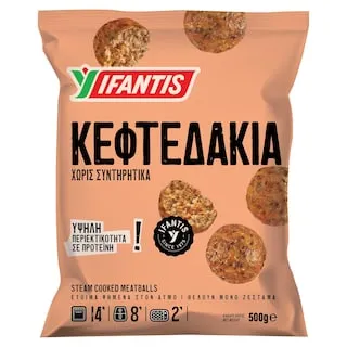 ΥΦΑΝΤΗΣ Κεφτεδάκια Προψημένα Κατεψυγμένα 500g