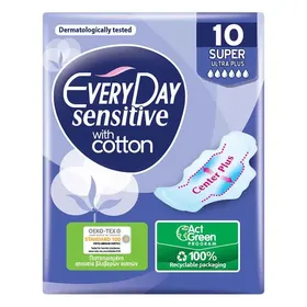 Every Day Sensitive Σερβιέτες Super Ultra Plus 10τεμ.