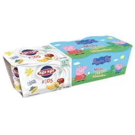 ΚΡΙ ΚΡΙ Peppa Pig 3 Φρούτα Παιδικό Επιδόρπιο Γιαουρτιού 3*140gr