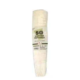 MrGrand Ποτήρια Χάρτινα Μίνι Λευκά 4oz 50τεμ.