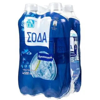 ΑΒ Σόδα Φιάλη 4x500ml