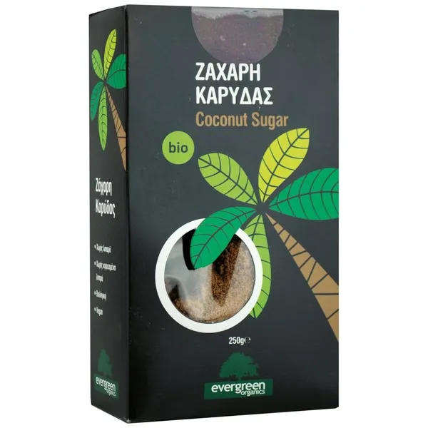EVERGREEN ORGANICS ζάχαρη καρύδας βιολογική 250g