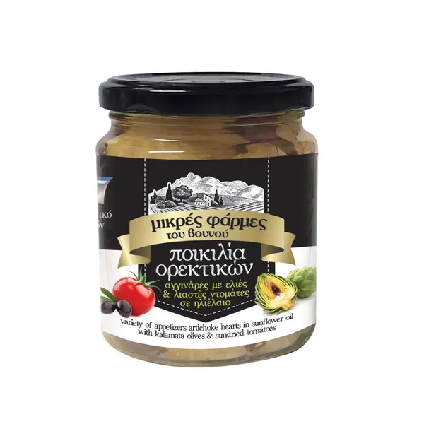 ΜΙΚΡΕΣ ΦΑΡΜΕΣ ΤΟΥ ΒΟΥΝΟΥ Ποικιλία Ορεκτικών σε Ηλιέλαιο 270gr