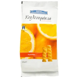 ΚΟΥΛΤΟΥΡΑΚΙΑ Κουλούρια Γλυκά Πορτοκάλι 180g